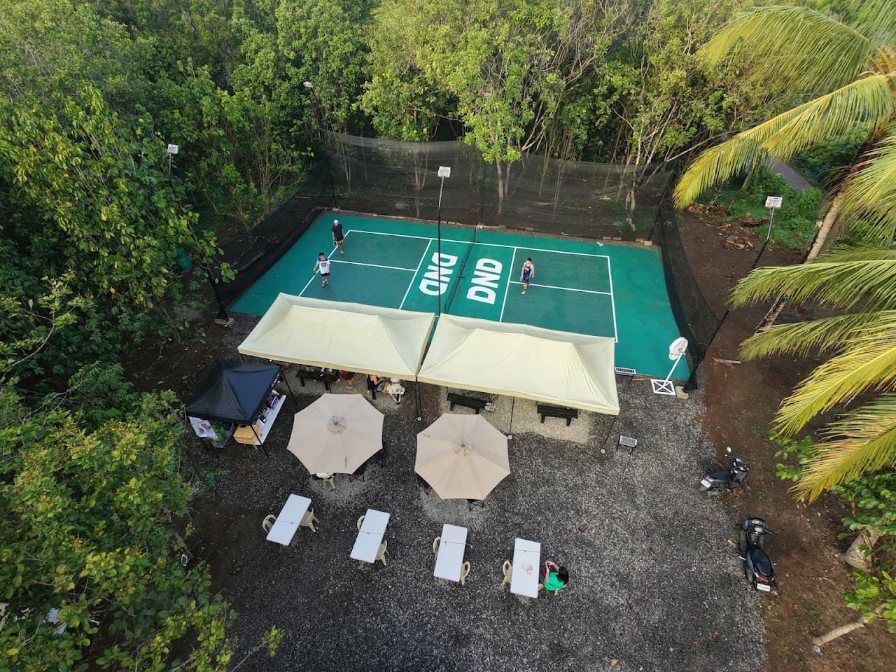 DND Courtyard pickleball court in Pagsanjan — main view