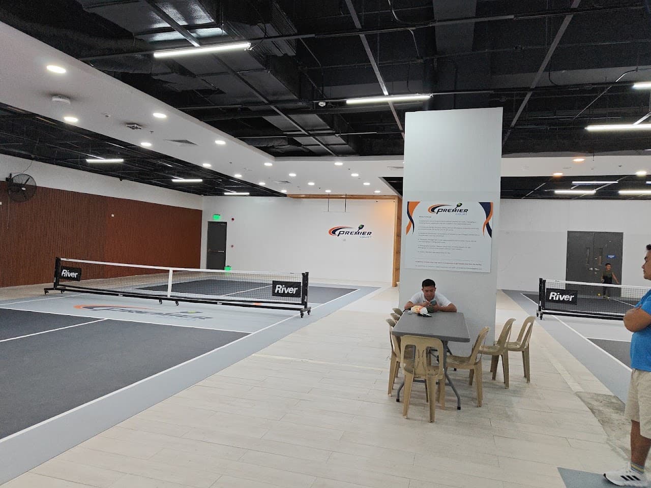 The Premier Court (Air-conditioned) pickleball court in Davao City — main view