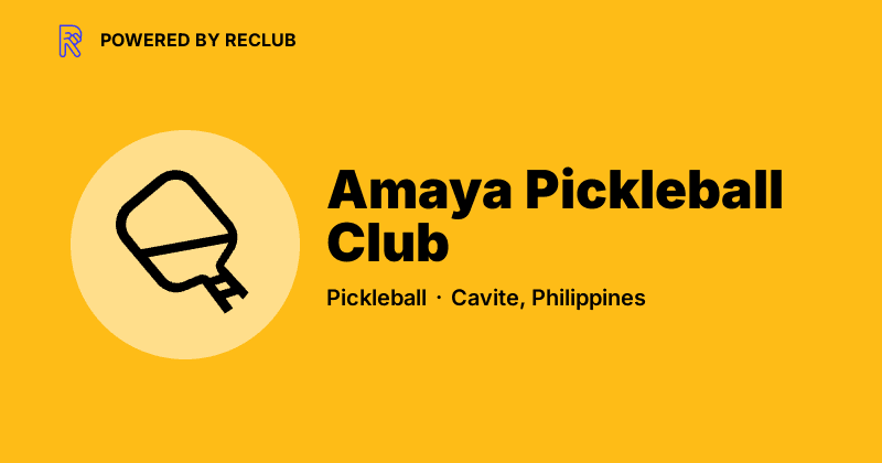 Amaya Pickleball Club pickleball court at Tanza, Cavite | PickleBoard