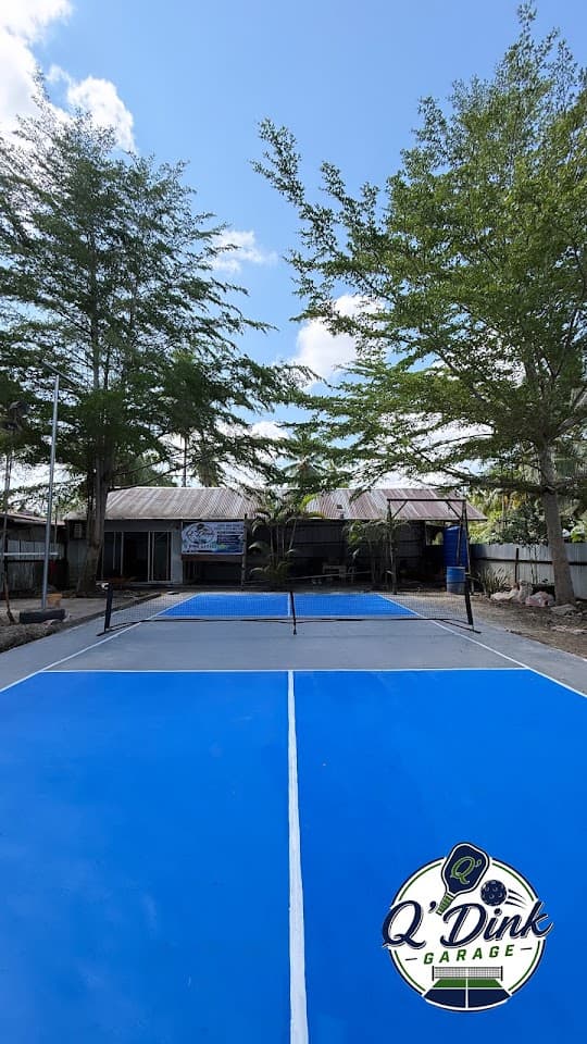 Q’ Dink Garage pickleball court in Bunawan — main view