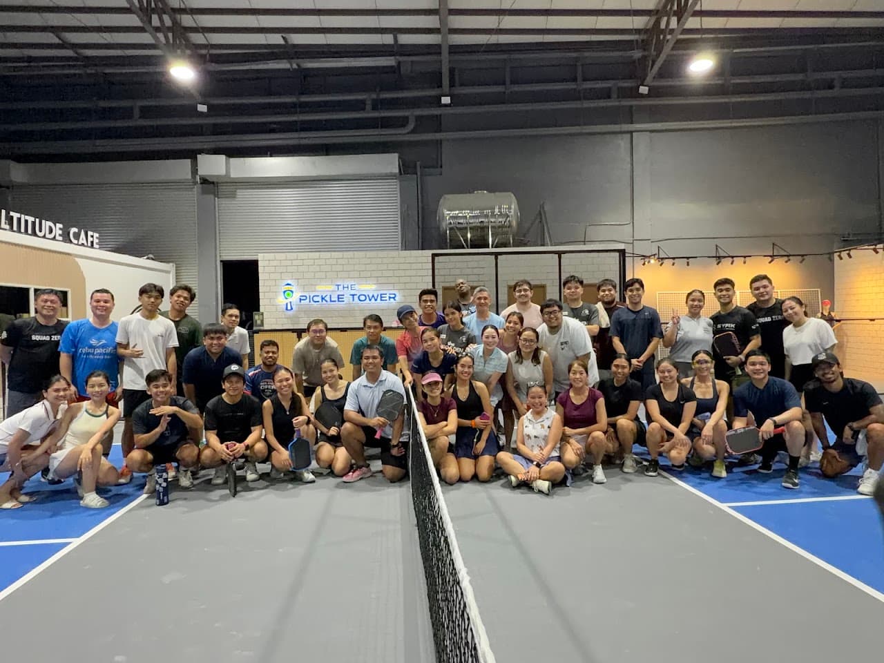The Pickle Tower pickleball court in San Dionisio — main view
