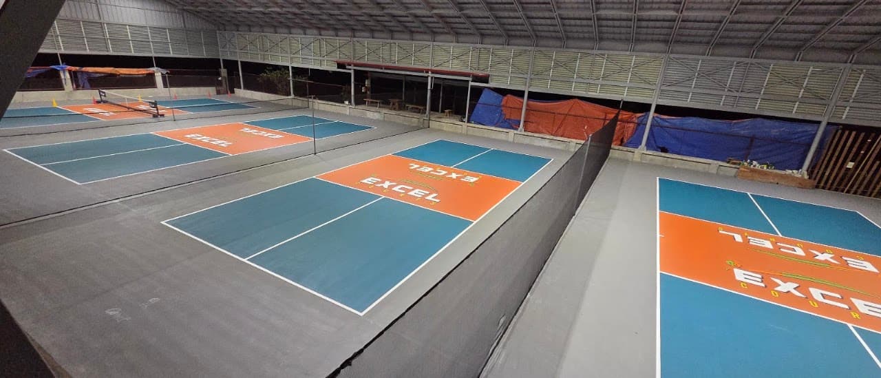 Excel Courts pickleball court in Dumaguete — main view