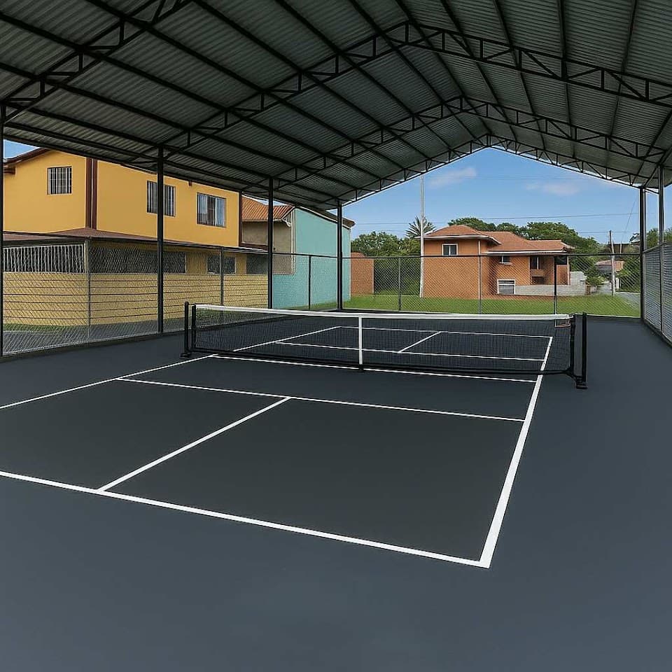Pickle village pickleball court at Villa Edna Subdivision, Balayan, Batangas | PickleBoard