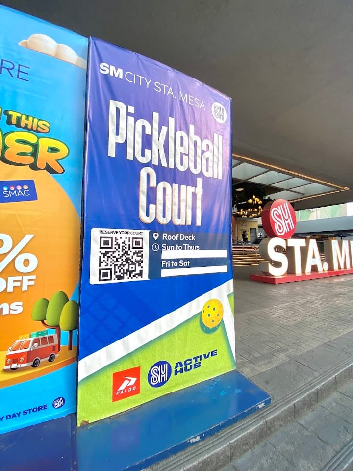 Pickleball Court SM Sta. Mesa pickleball court at Roof Deck, SM City, Aurora Blvd, Santa Mesa, Quezon City, Metro Manila | PickleBoard
