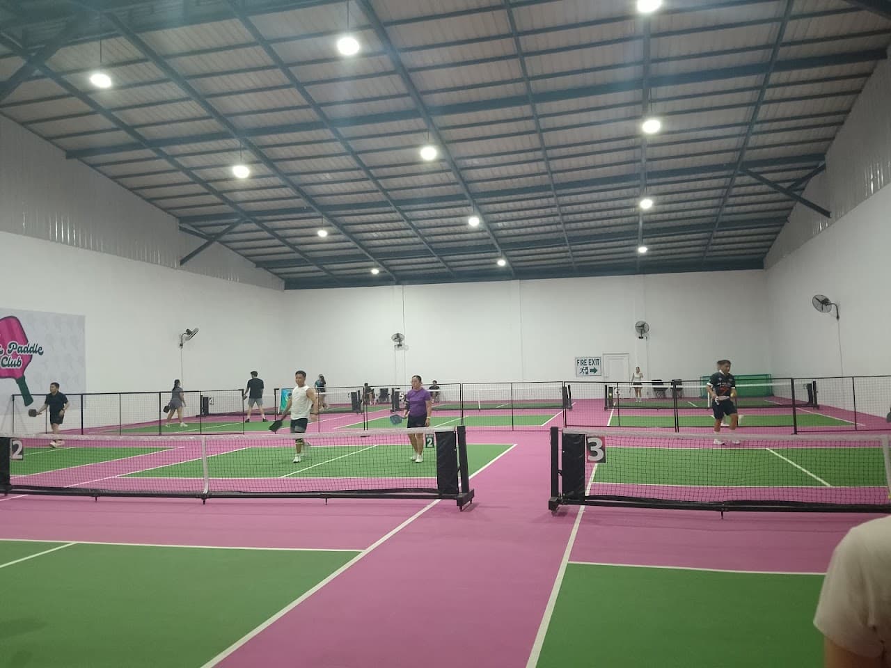 The Pink Paddle Club pickleball court at EURO FOURS ELISHA WAREHOUSE, UNIT 3 Mudiang Rd, Bunawan, Davao City, 8000 Davao del Sur | PickleBoard