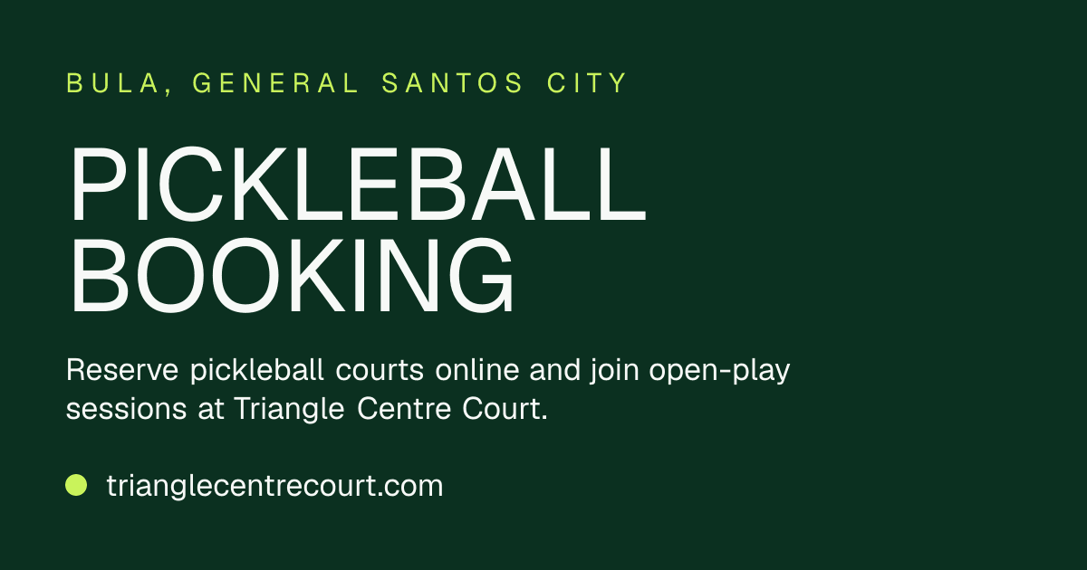 Triangle Centre Court | Pickleball Courts Gensan pickleball court at Prk 3, Leocadio Jagna St, General Santos City (Dadiangas), 9500 South Cotabato | PickleBoard